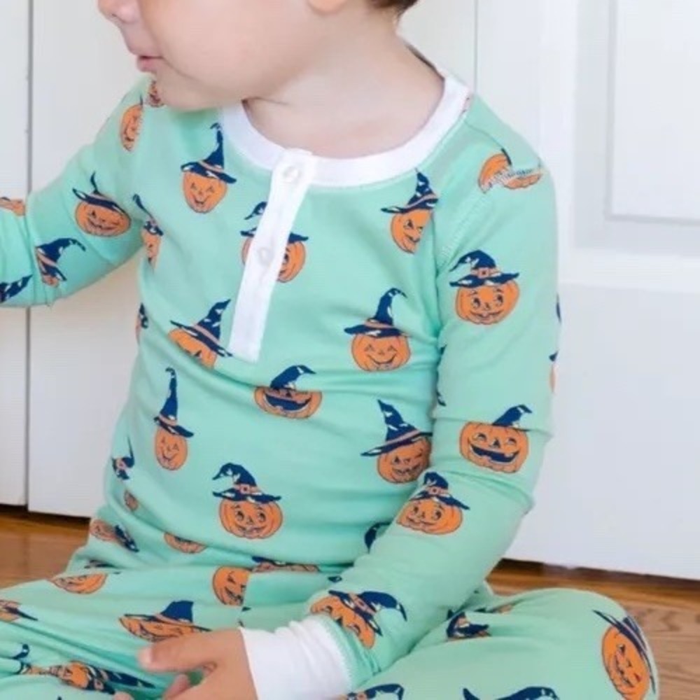 The Beaufort Bonnet Company Sara Jane Pumpkin Top Only Pajama Size 2